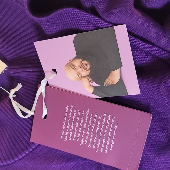 Sergio Hudson Sweater Purple Dress, Various Sizes-NWT - Picture 10 of 11